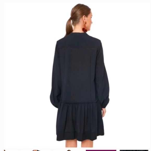 Tuckernuck black Pomander Place Ophelia dress beaded tassel boho fall casual - Picture 5 of 10